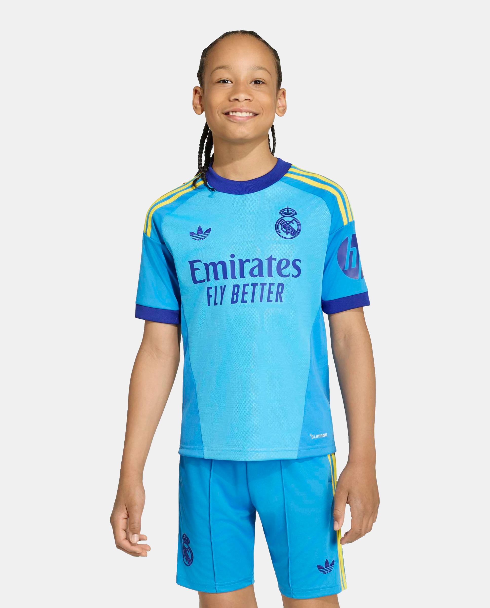 T-Shirt de Criança 2º Equipamento Guarda-Redes Real Madrid Cf 2026-2027 Adidas Preto-5