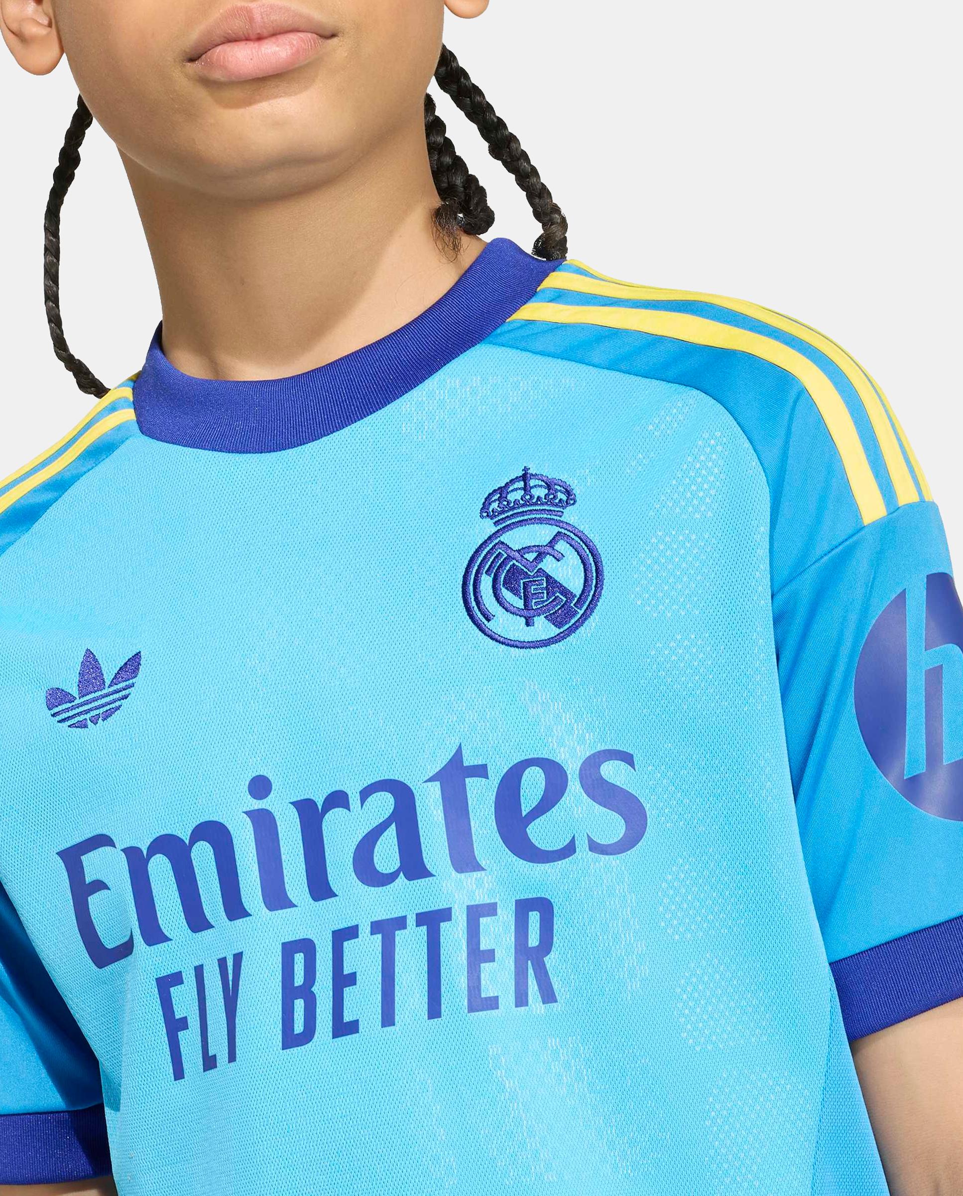 T-Shirt de Criança 2º Equipamento Guarda-Redes Real Madrid Cf 2026-2027 Adidas Preto-8