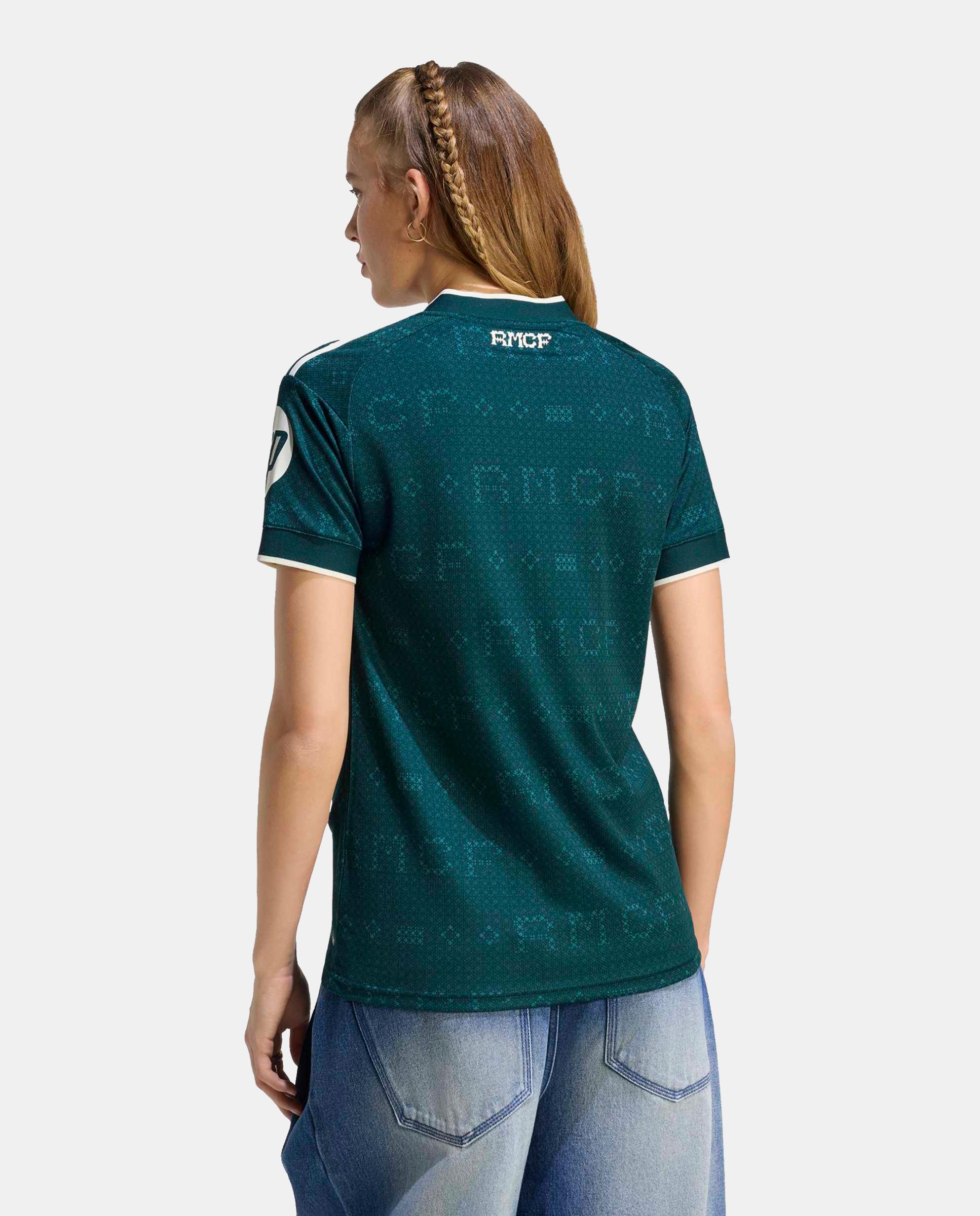 T-Shirt de Mulher 2º Equipamento Real Madrid Cf 2026-2027 Adidas Verde-2