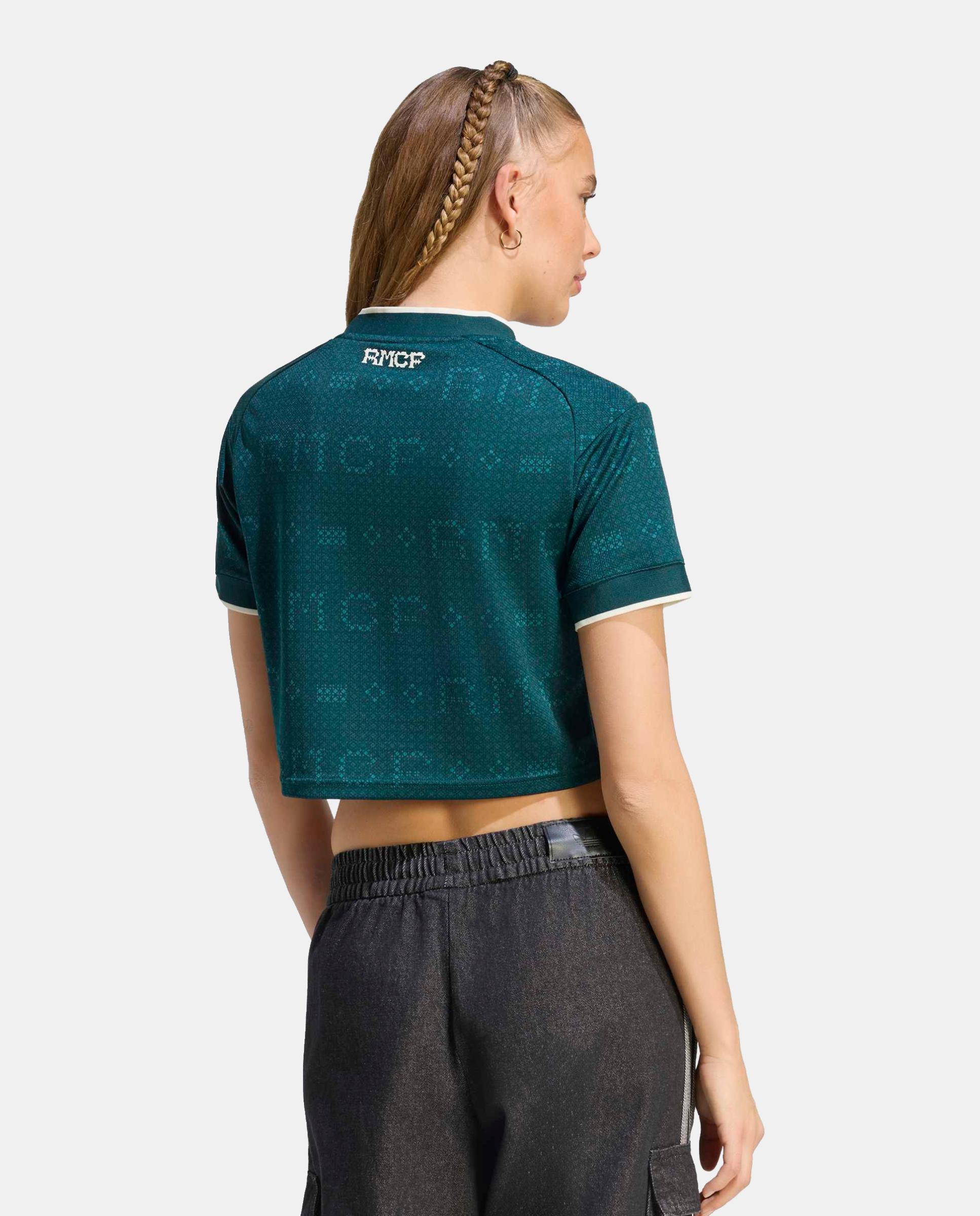 T-Shirt de Mulher 2º Equipamento Real Madrid Cf 2026-2027 Adidas Verde-2