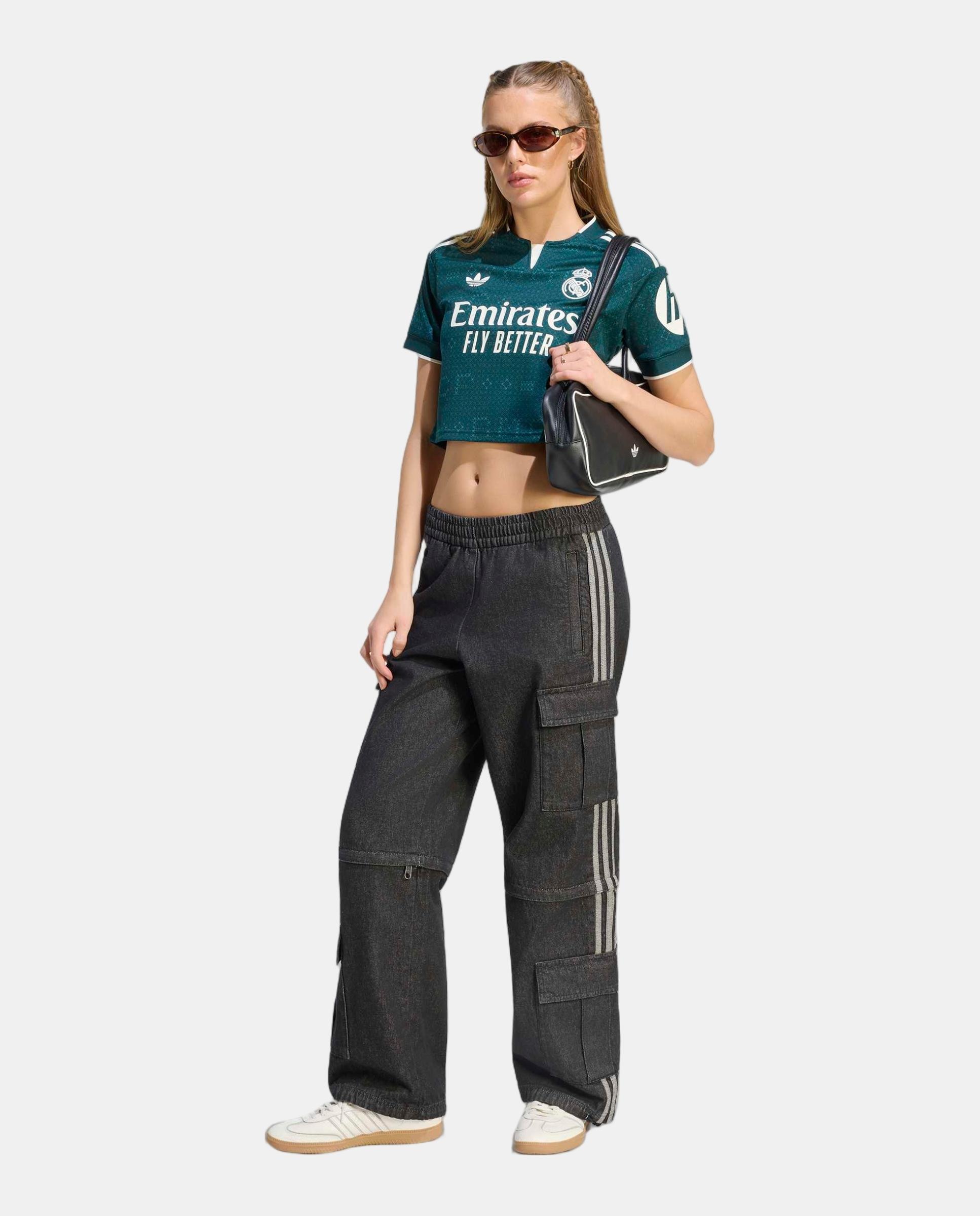 T-Shirt de Mulher 2º Equipamento Real Madrid Cf 2026-2027 Adidas Verde-3