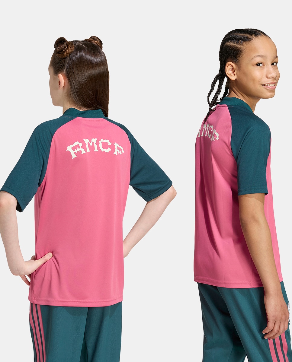 T-Shirt de Criança Real Madrid Cf 2026-2027 Prematch Adidas Rosa-2