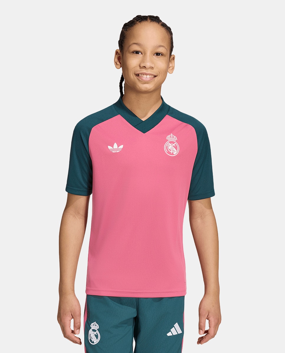 T-Shirt de Criança Real Madrid Cf 2026-2027 Prematch Adidas Rosa-3
