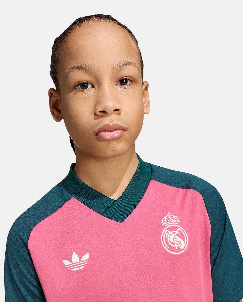 T-Shirt de Criança Real Madrid Cf 2026-2027 Prematch Adidas Rosa-8