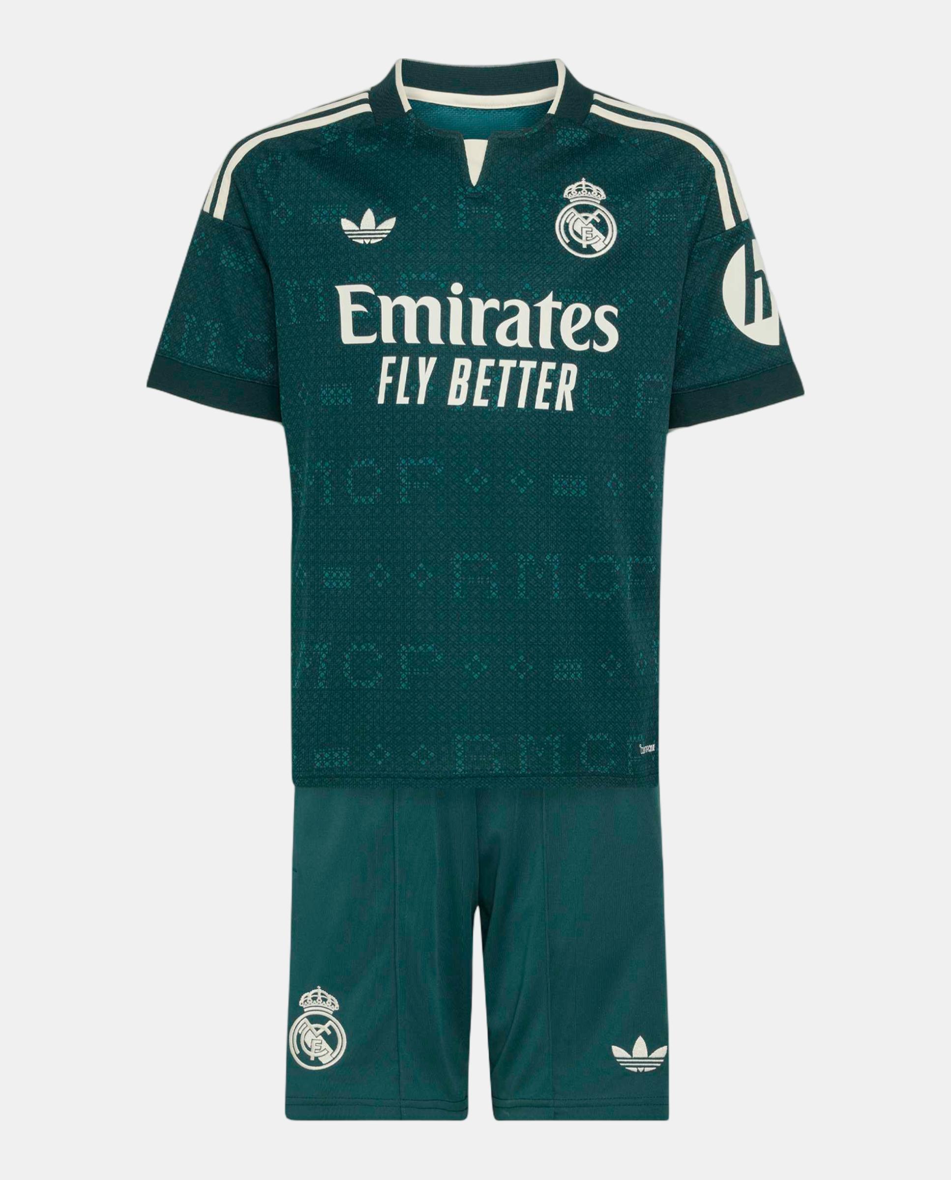 Conjunto de Criança 2º Equipamento Real Madrid Cf 2026-2027 Adidas Verde-3