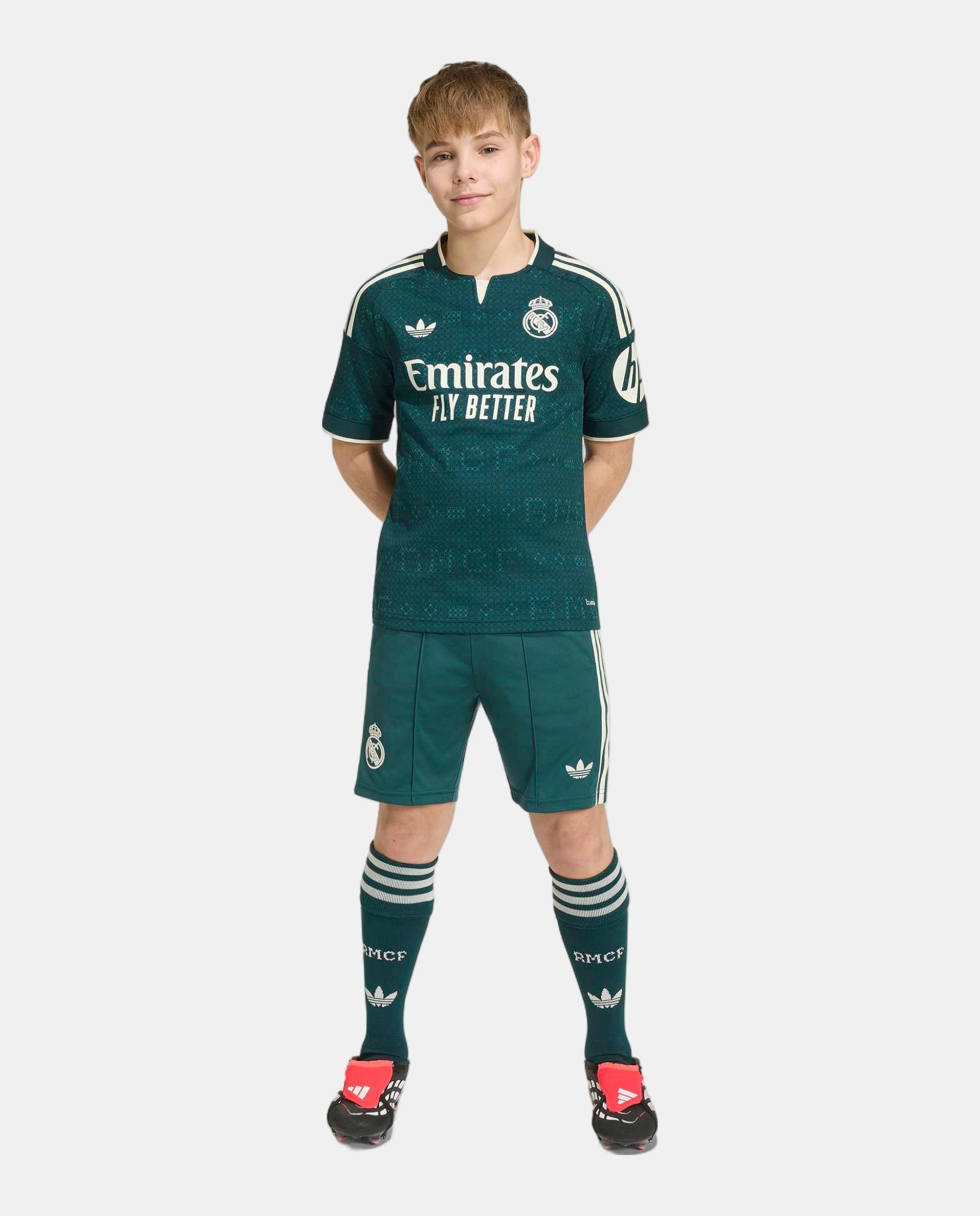 Conjunto de Criança 2º Equipamento Real Madrid Cf 2026-2027 Adidas Verde-11