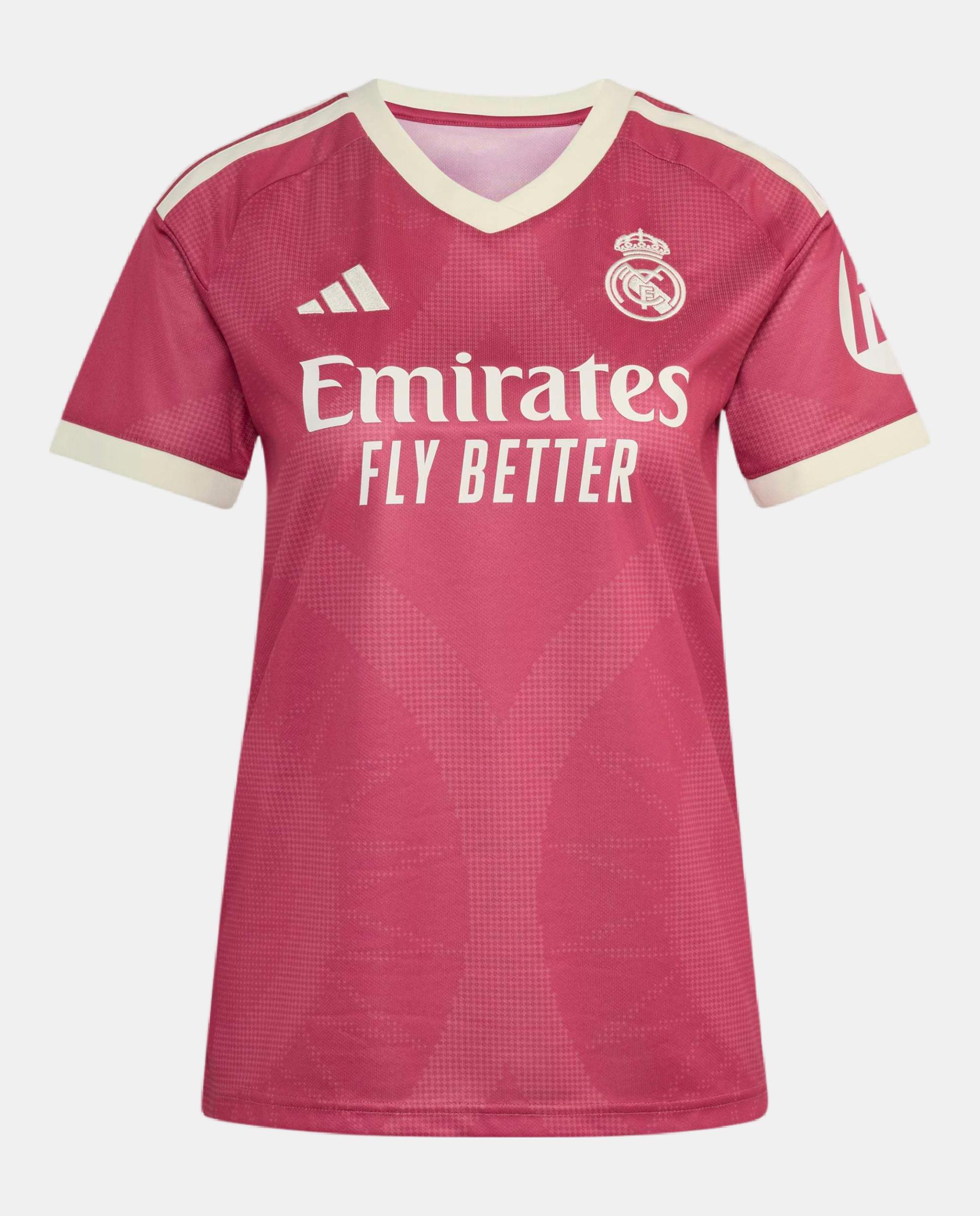 T-shirt de Mulher 3.º Equipamento Real Madrid CF 2026-2027 Rosa-3