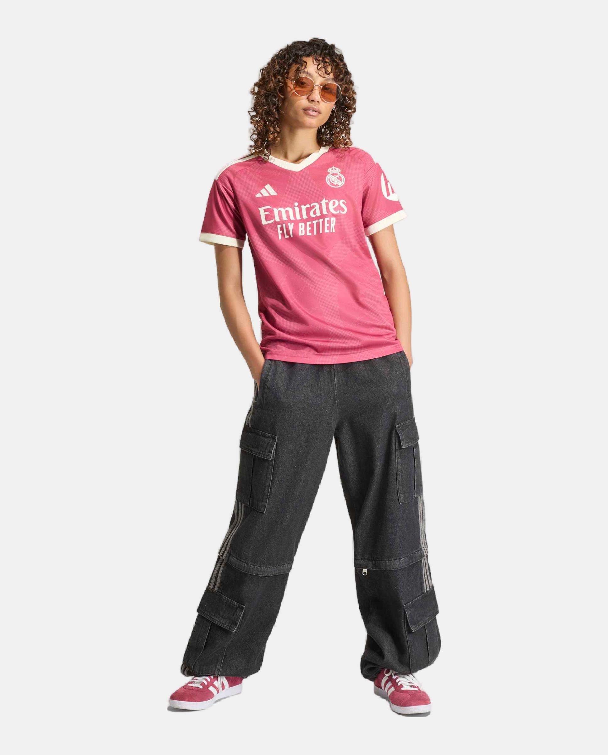 T-shirt de Mulher 3.º Equipamento Real Madrid CF 2026-2027 Rosa-5