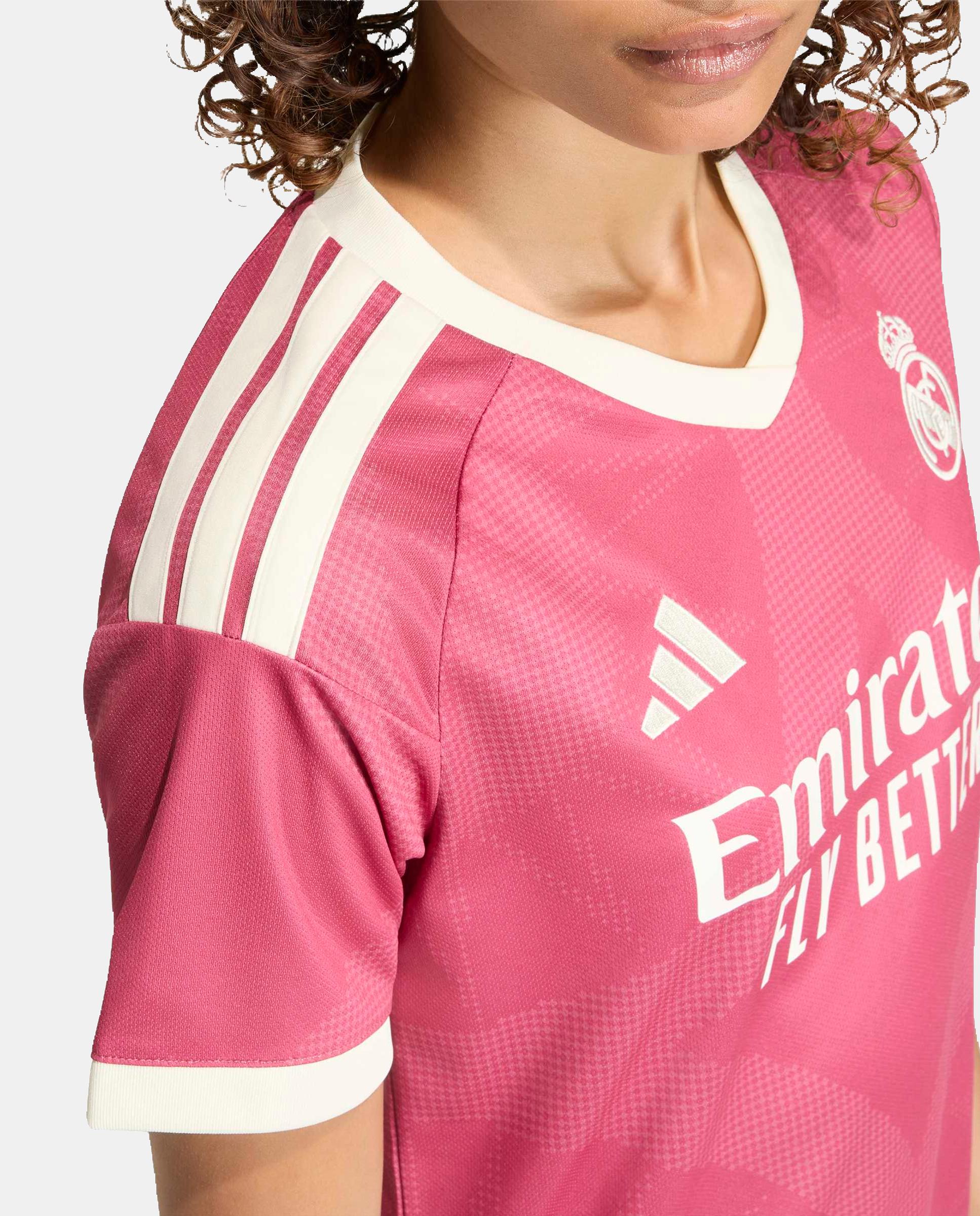 T-shirt de Mulher 3.º Equipamento Real Madrid CF 2026-2027 Rosa-6