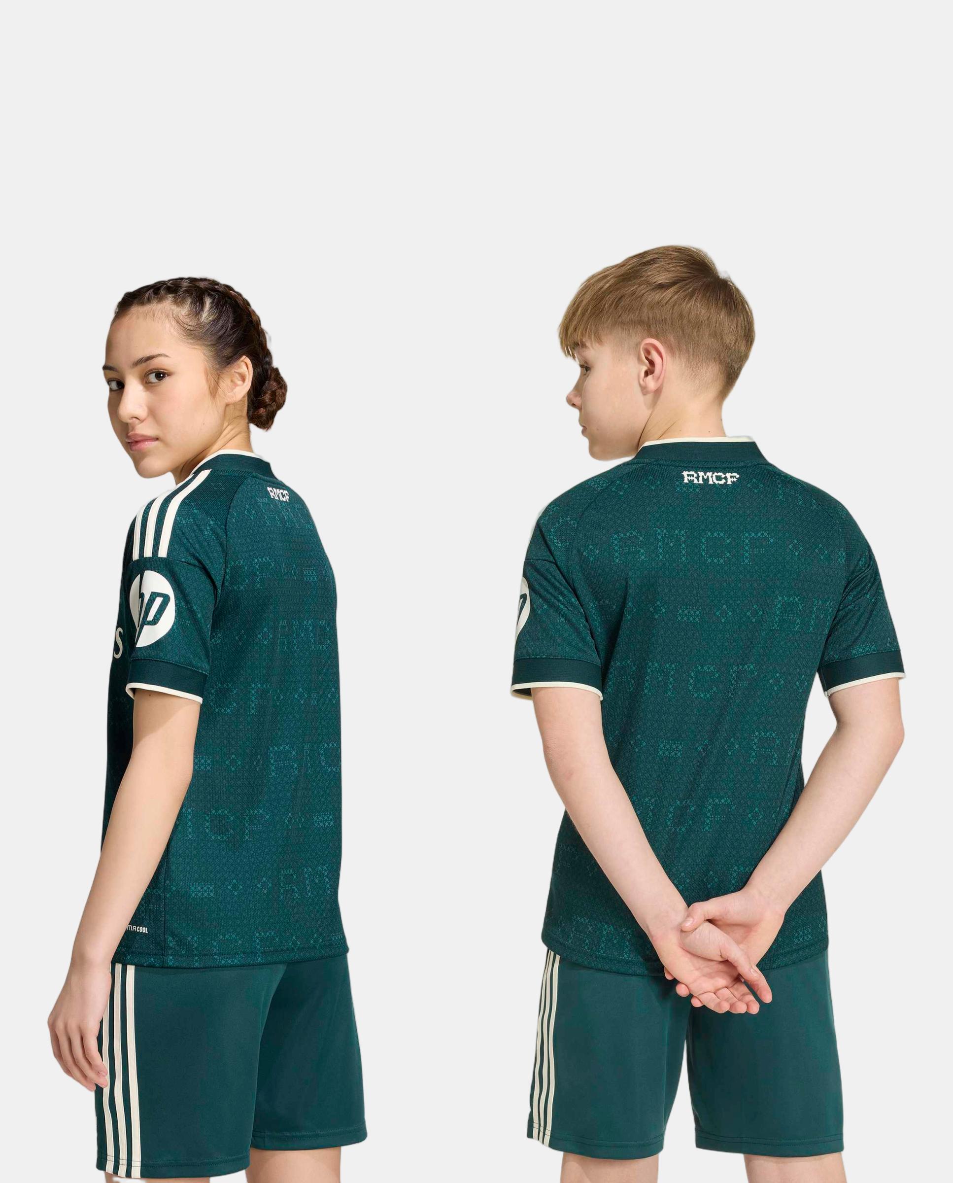 T-Shirt de Criança 2º Equipamento Real Madrid Cf 2026-2027 Adidas Verde-2