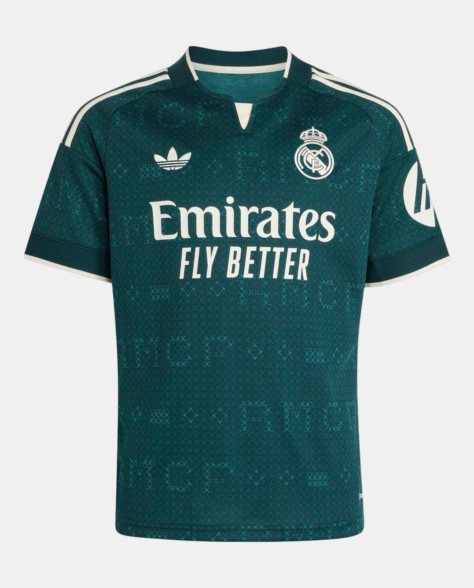 T-Shirt de Criança 2º Equipamento Real Madrid Cf 2026-2027 Adidas Verde-3