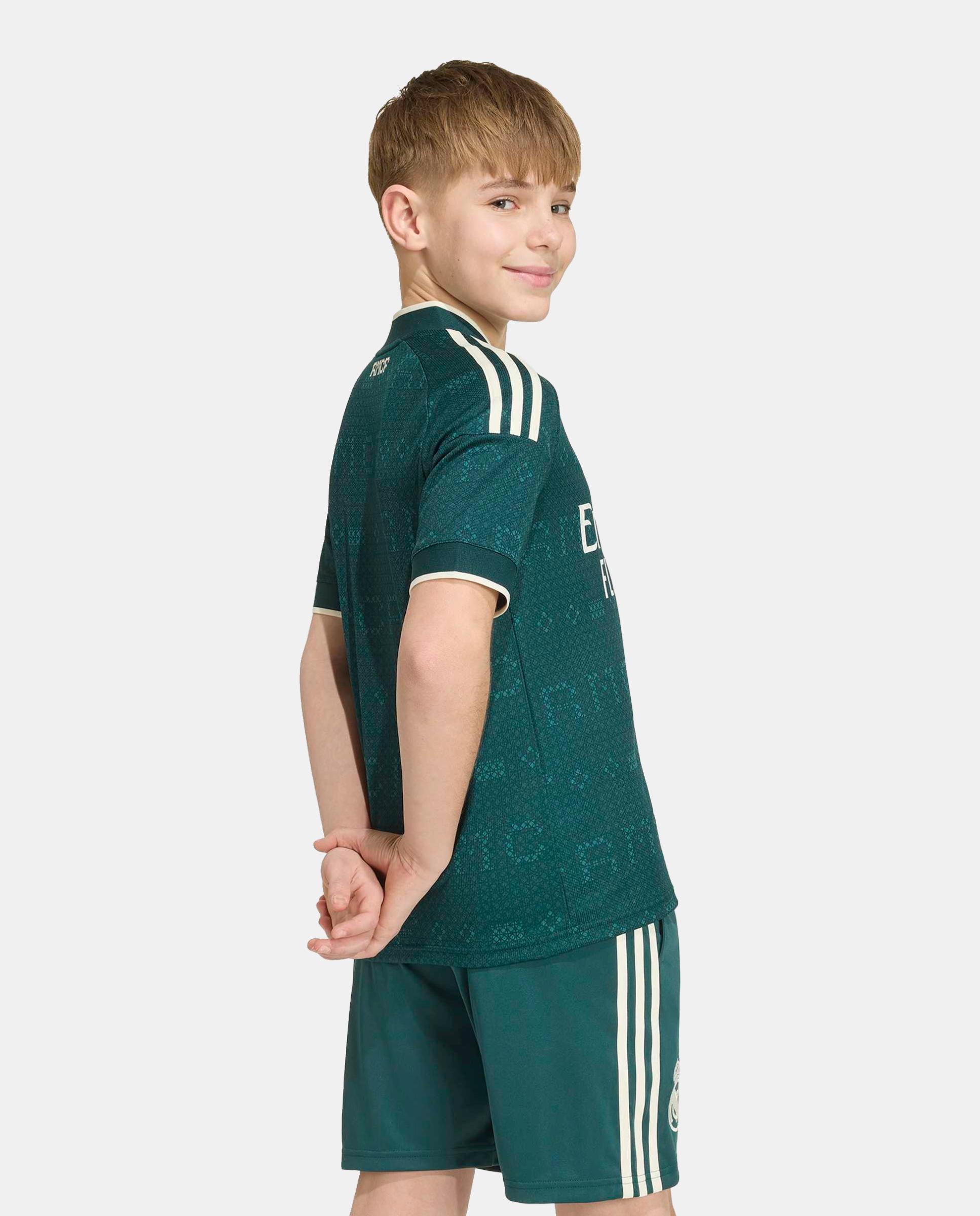 T-Shirt de Criança 2º Equipamento Real Madrid Cf 2026-2027 Adidas Verde-6