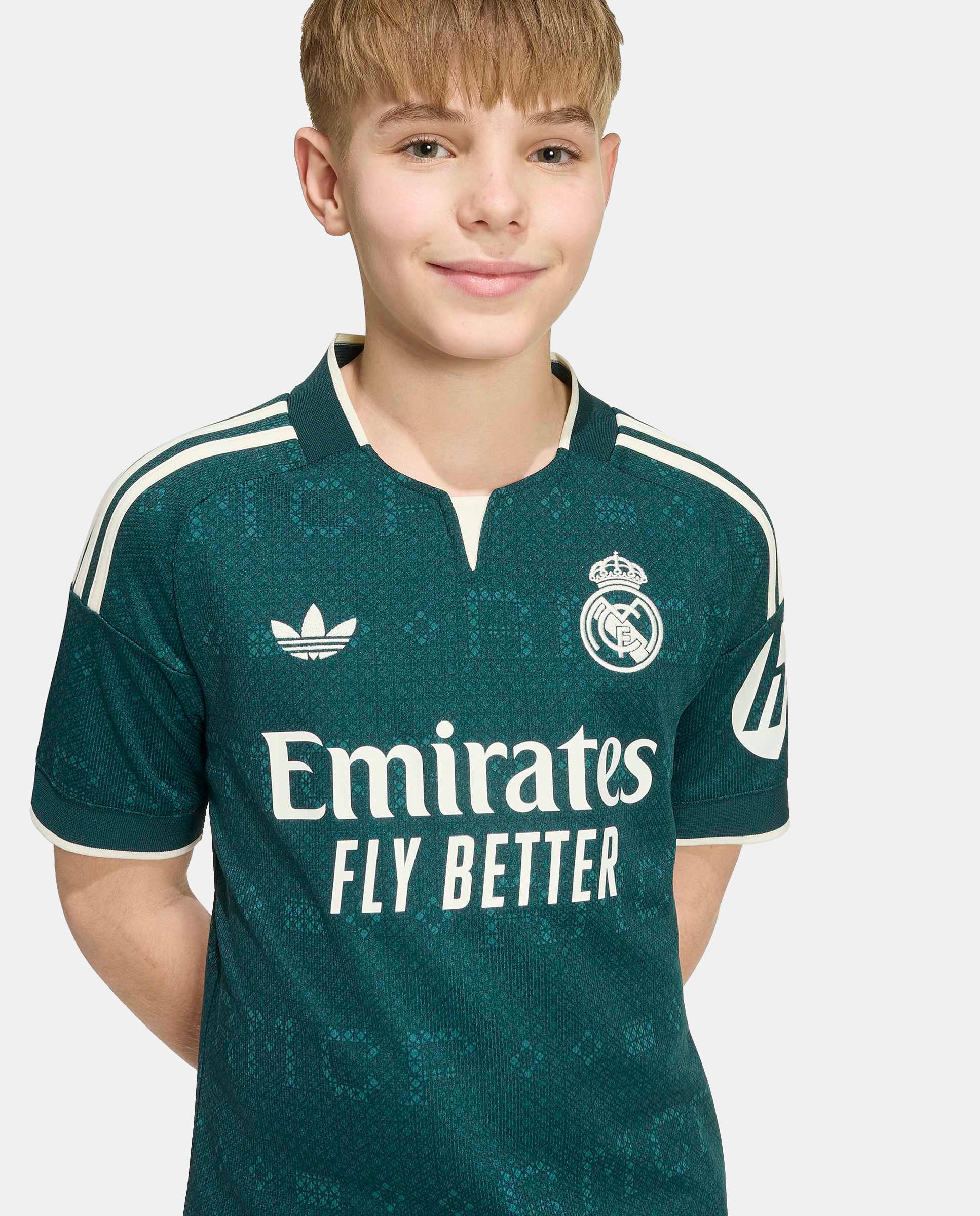 T-Shirt de Criança 2º Equipamento Real Madrid Cf 2026-2027 Adidas Verde-8