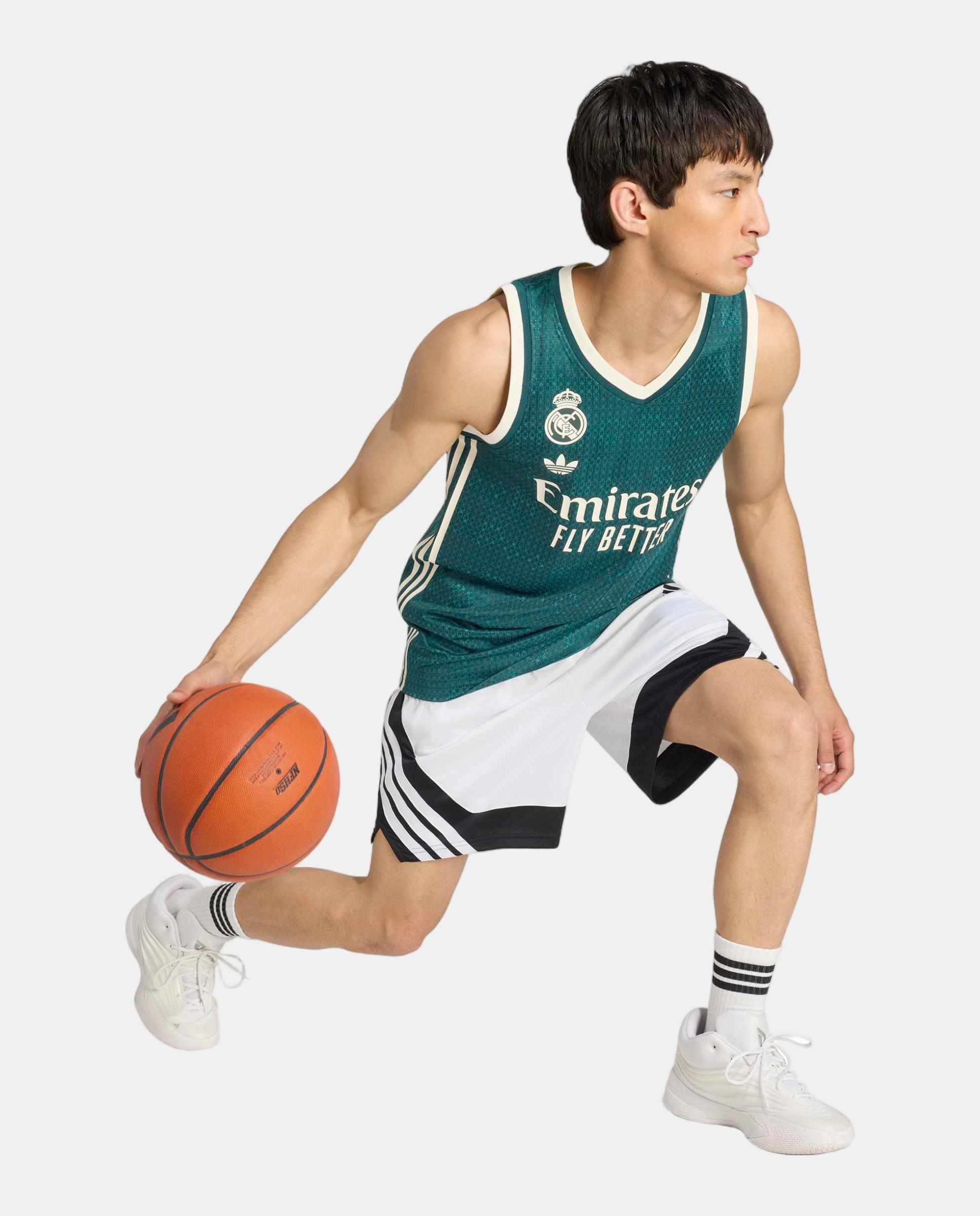 T-shirt de Homem 2.º Equipamento Real Madrid Basquetebol 2026-2027 Verde-3