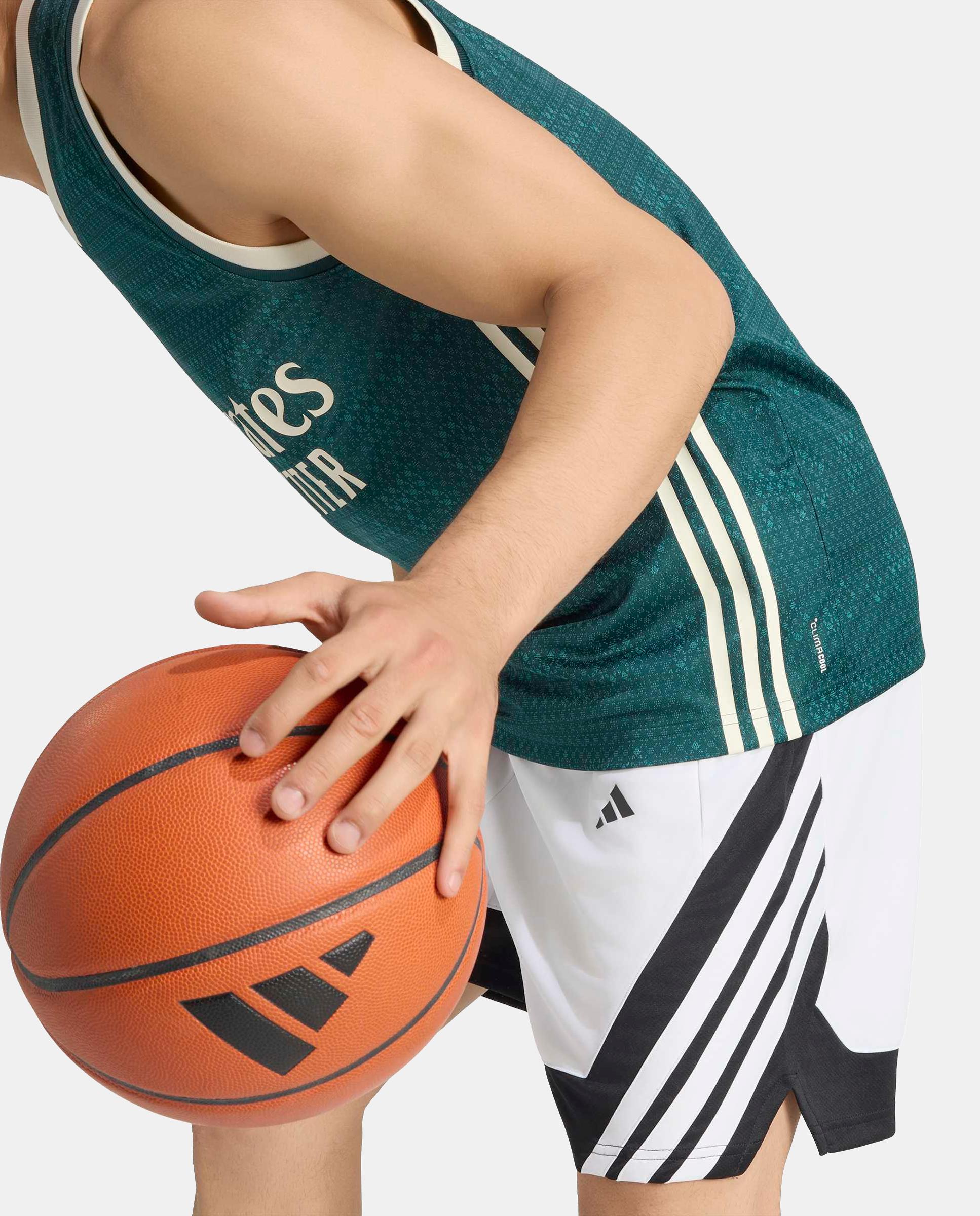 T-shirt de Homem 2.º Equipamento Real Madrid Basquetebol 2026-2027 Verde-5