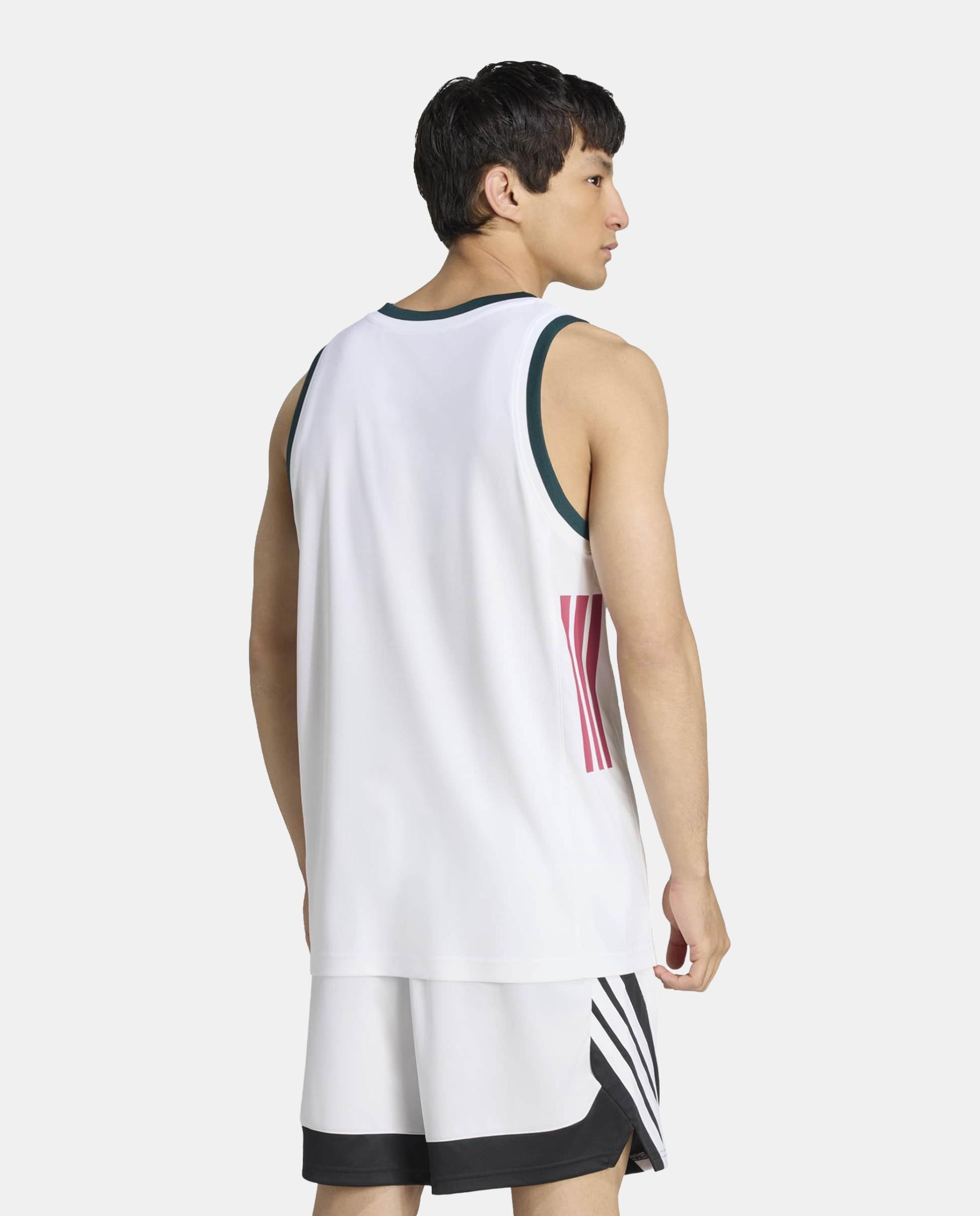 T-shirt de Homem 1.º Equipamento Real Madrid Basquetebol 2026-2027 Branco-2