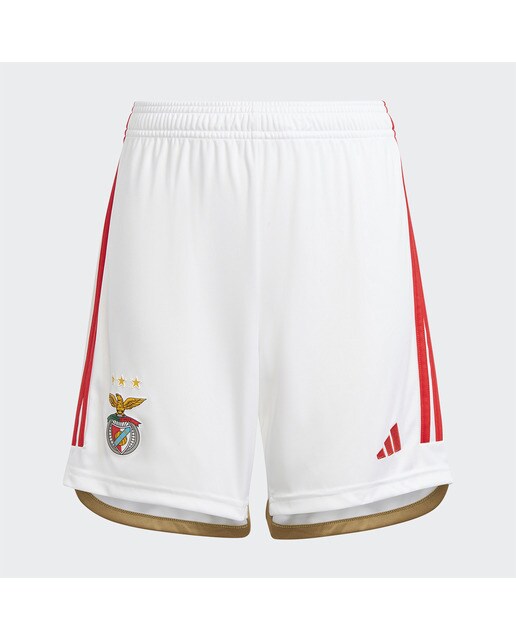 Calções de Criança 1.º Equipamento SLB Benfica 2023-2024 Branco-1