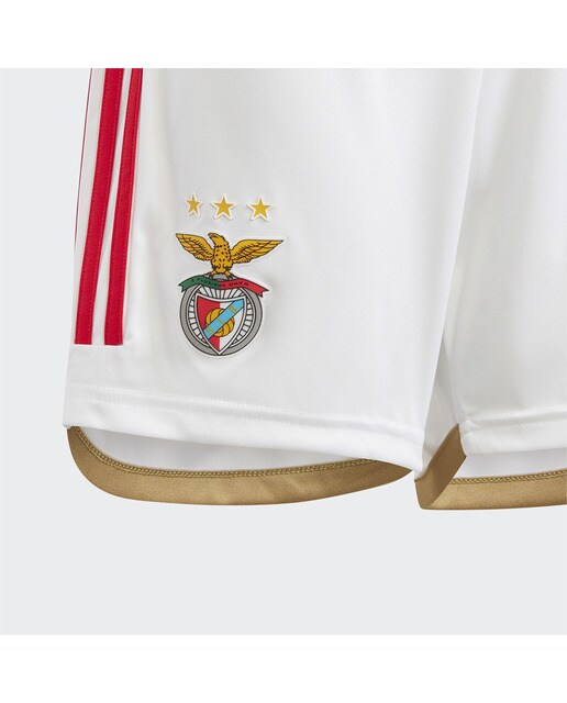 Calções de Criança 1.º Equipamento SLB Benfica 2023-2024 Branco-5