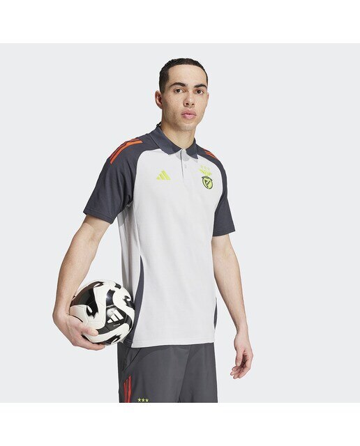 T-shirt de Homem SL Benfica 2024/2025 Tiro24 Polo Cinzento-3
