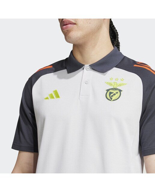 T-shirt de Homem SL Benfica 2024/2025 Tiro24 Polo Cinzento-4