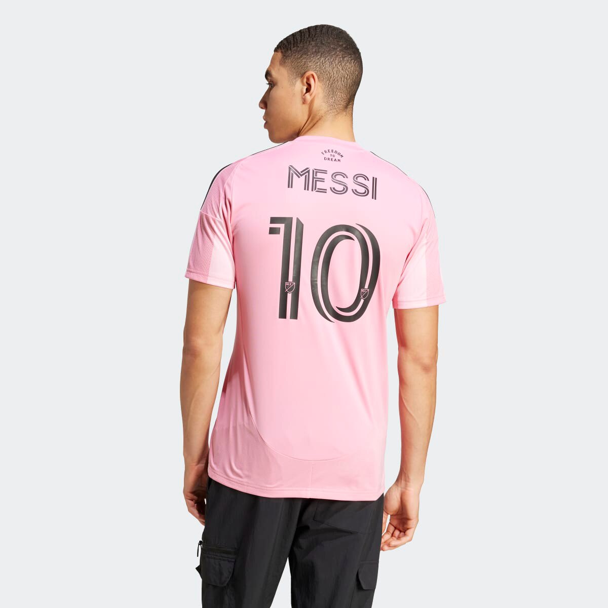 T-shirt de Homem 1.º Equipamento Inter Miami CF 2025 Messi Rosa-2