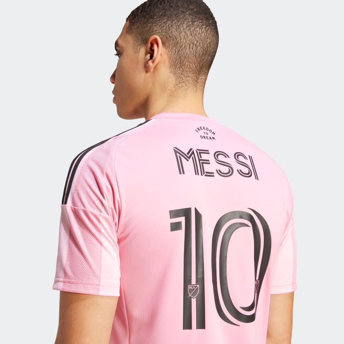 T-shirt de Homem 1.º Equipamento Inter Miami CF 2025 Messi Rosa-4