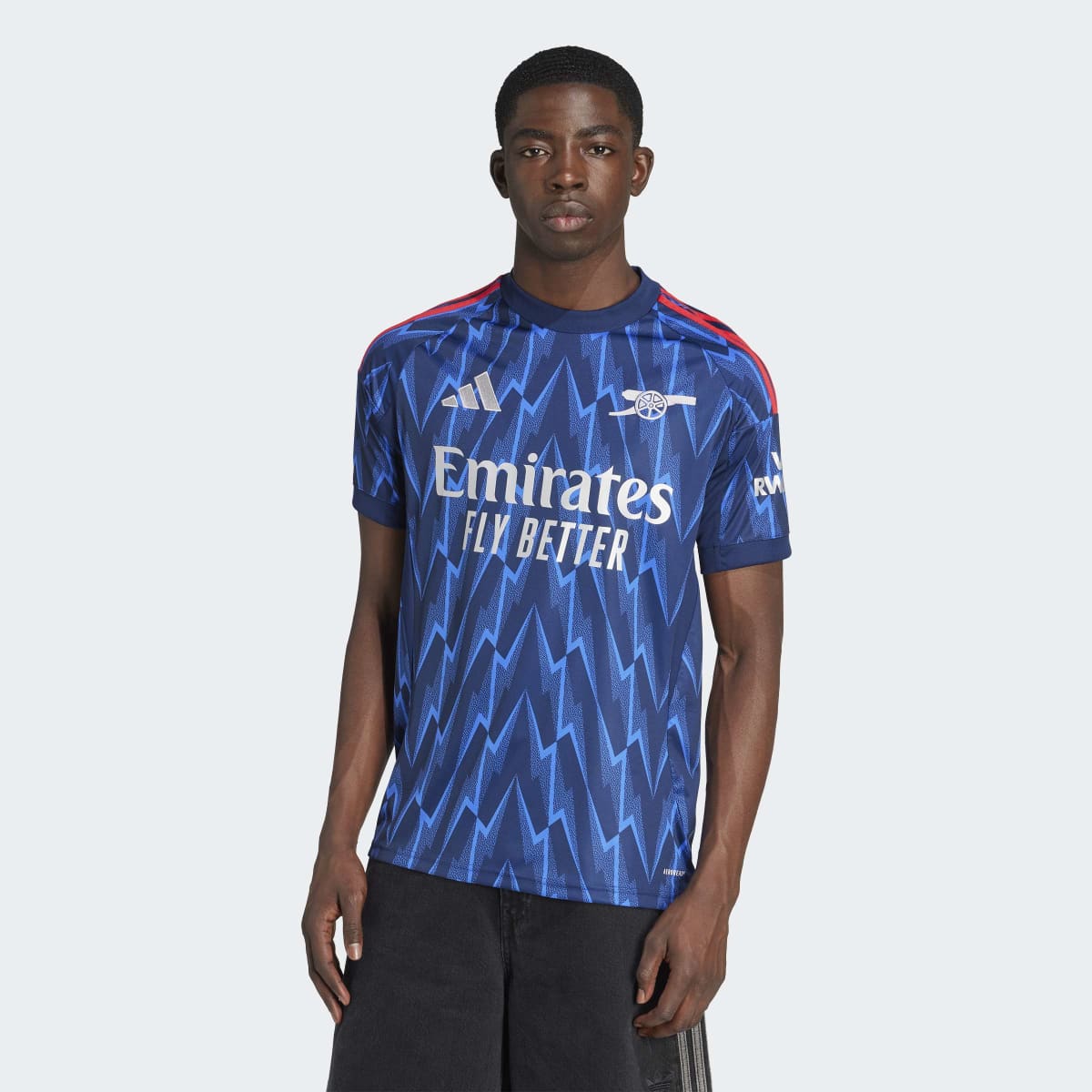 T-shirt de Homem 2.º Equipamento Arsenal FC 2025-2026 Azul-3