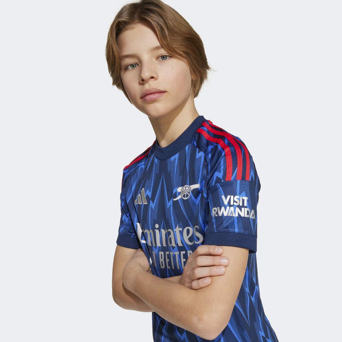T-shirt de Criança 2.º Equipamento Arsenal FC 2025-2026 Azul-6