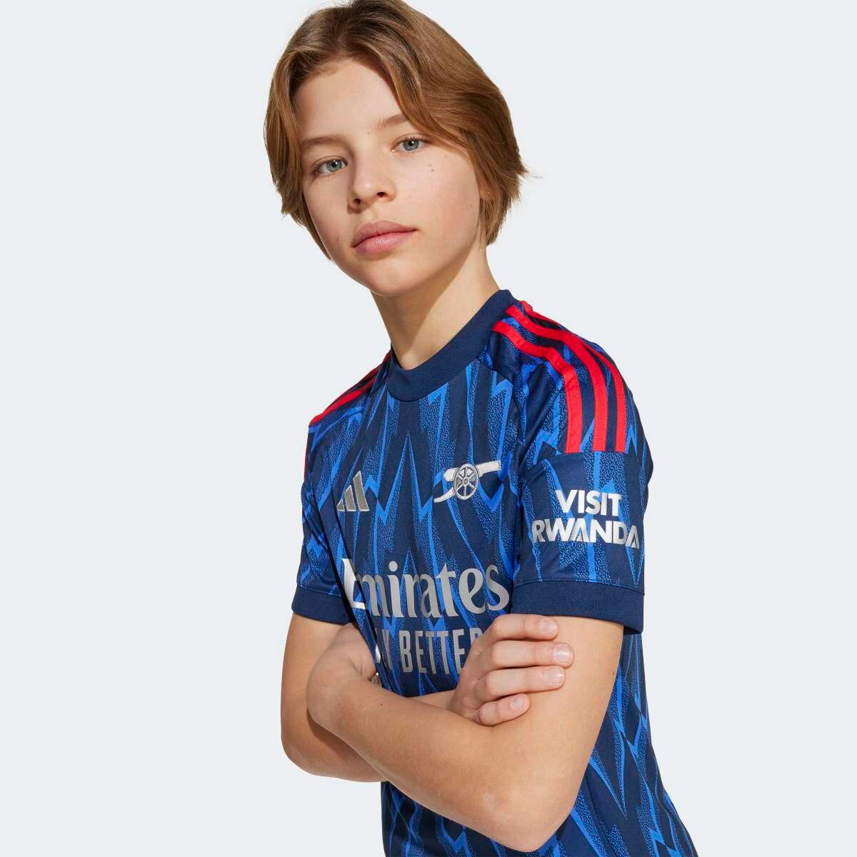 T-shirt de Criança 2.º Equipamento Arsenal FC 2025-2026 Azul-6
