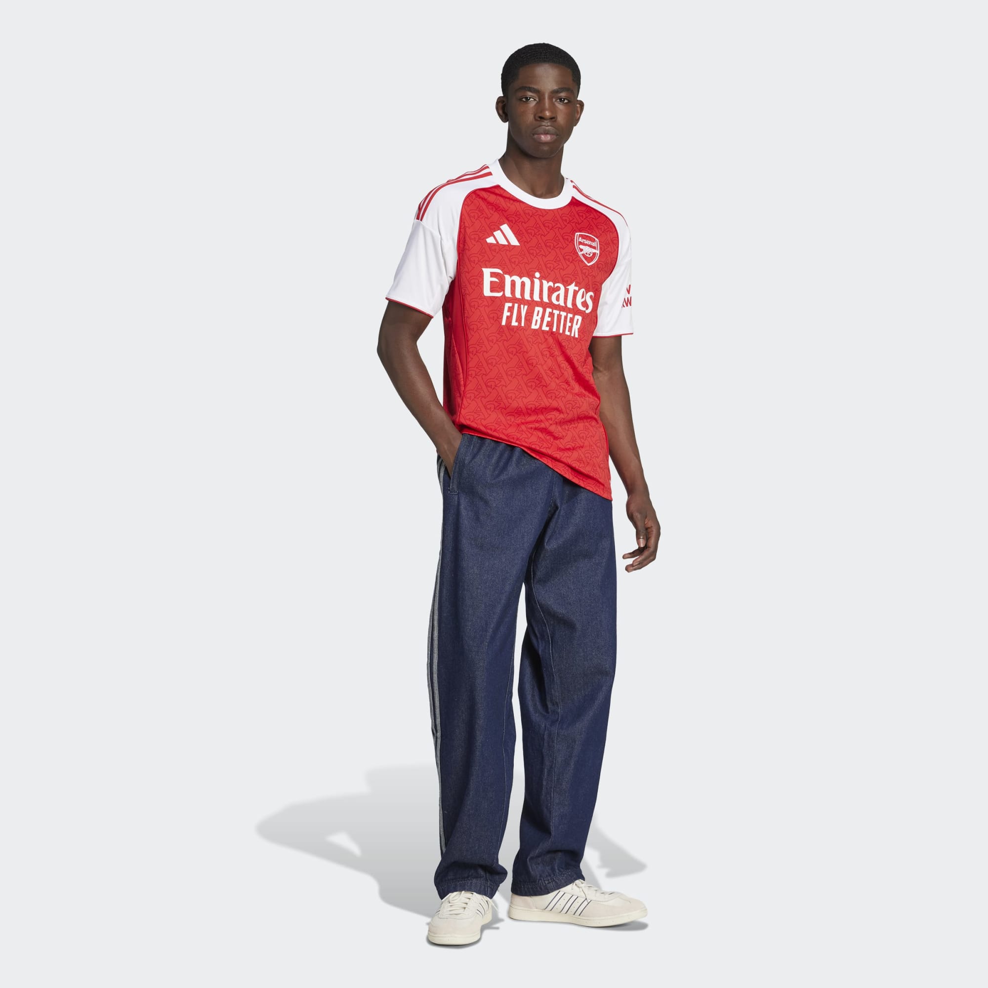 T-shirt de Homem 1.º Equipamento Arsenal FC 2025-2026 Vermelho-3
