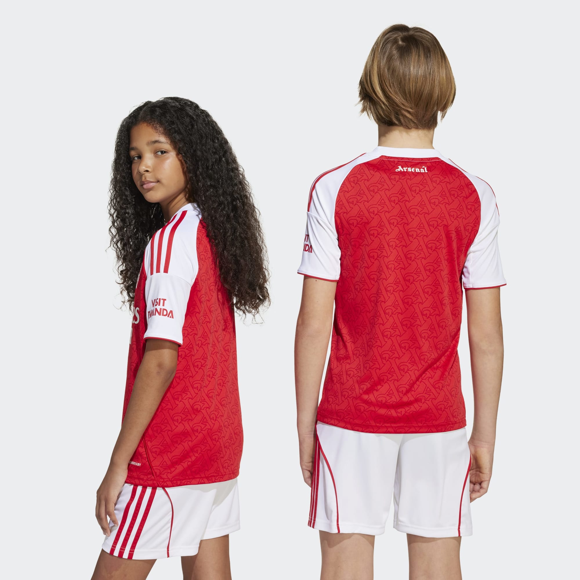 T-shirt de Criança 1.º Equipamento Arsenal FC 2025-2026 Vermelho-2