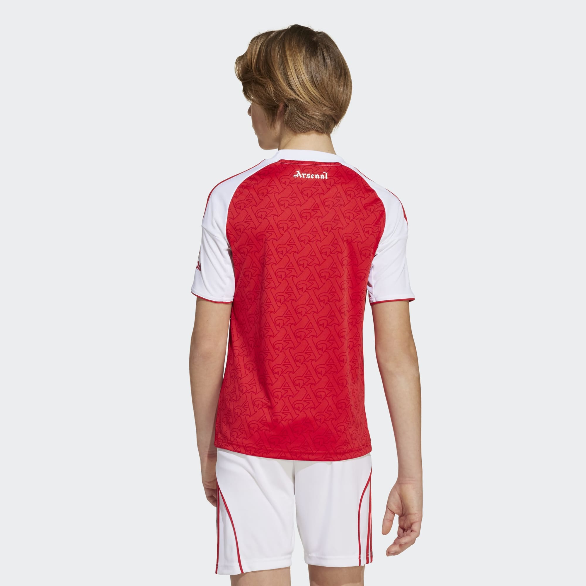T-shirt de Criança 1.º Equipamento Arsenal FC 2025-2026 Vermelho-3