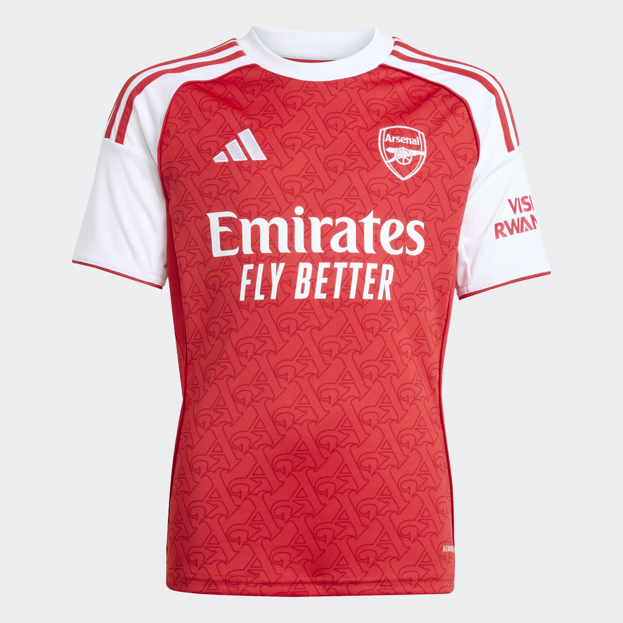 T-shirt de Criança 1.º Equipamento Arsenal FC 2025-2026 Vermelho-8