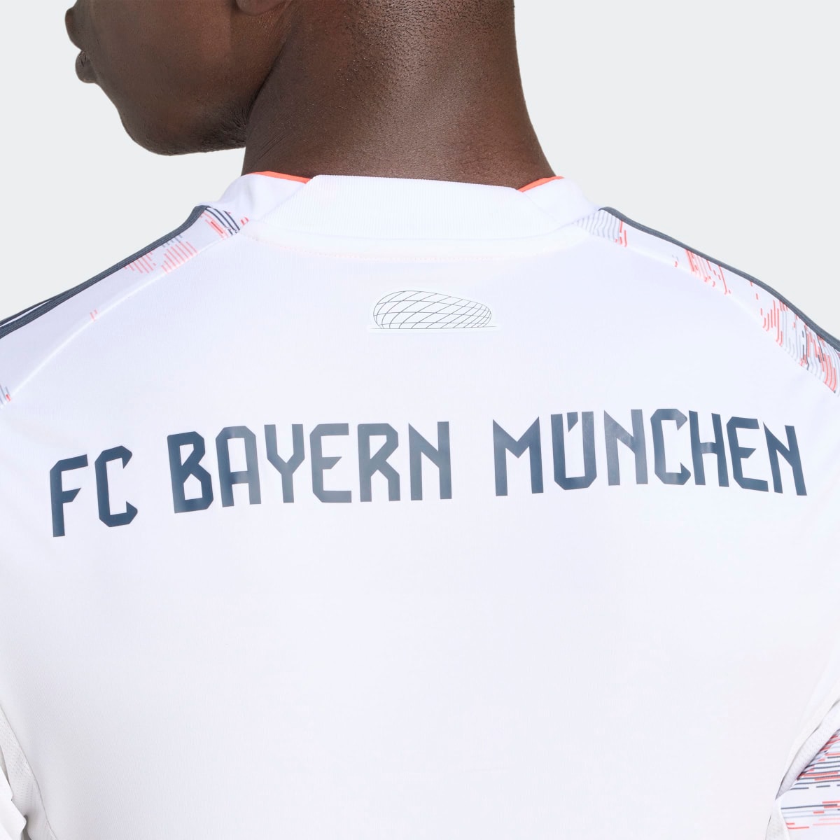 T-shirt de Homem 2.º Equipamento FC Bayern Munich 2025-2026 Branco / Rosa-4