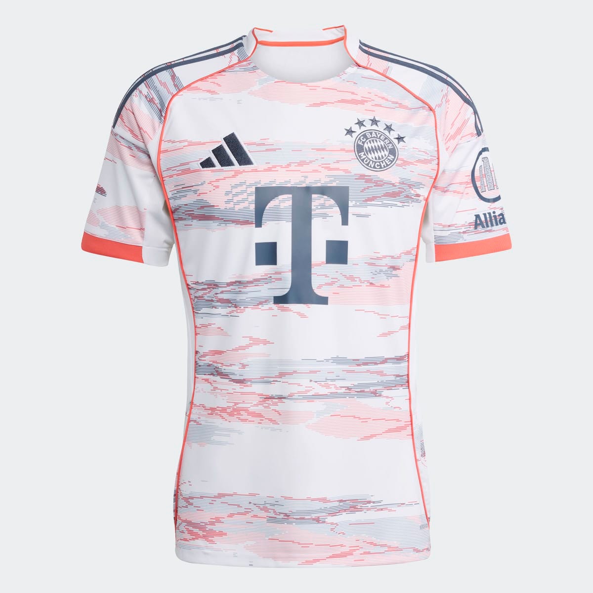 T-shirt de Homem 2.º Equipamento FC Bayern Munich 2025-2026 Branco / Rosa-6