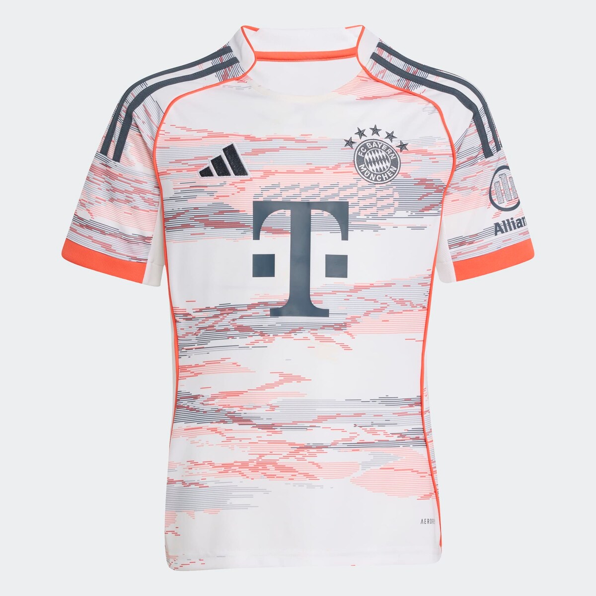 T-shirt de Criança 2.º Equipamento FC Bayern Munich 2025-2026 Branco / Rosa-6