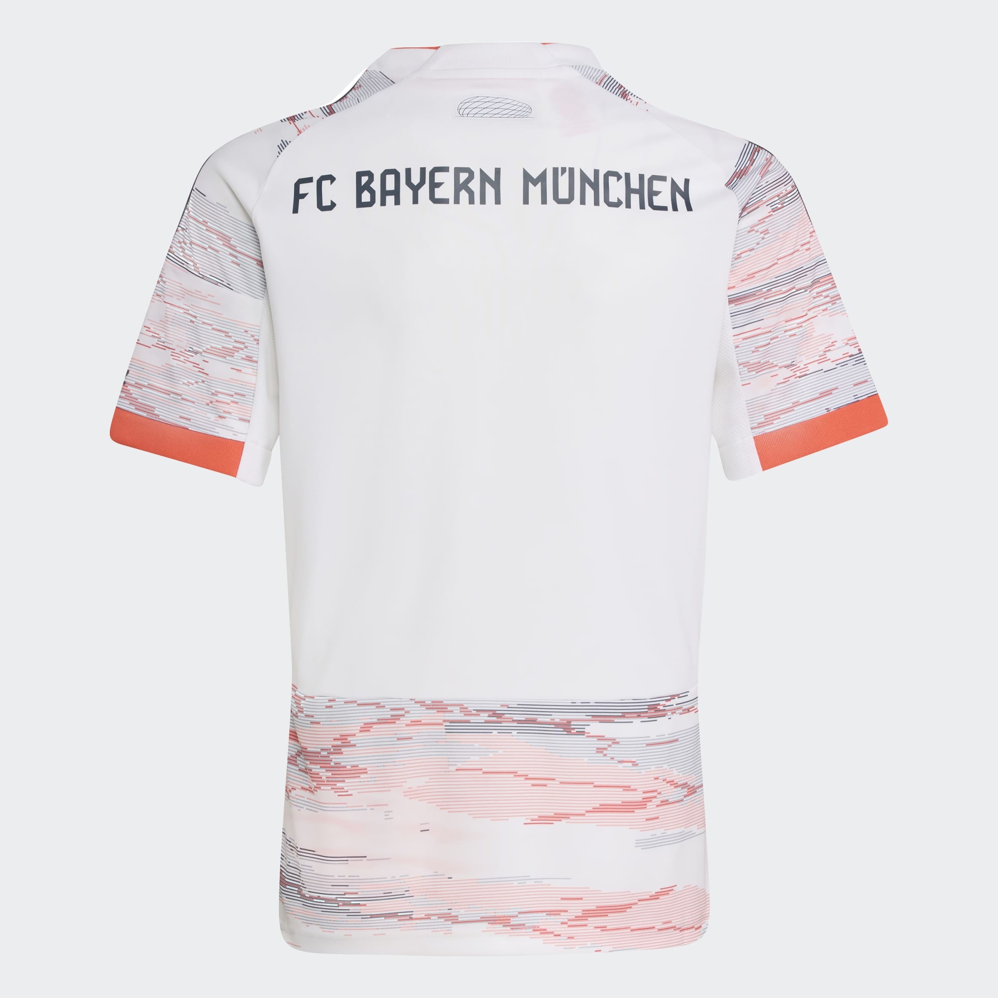 T-shirt de Criança 2.º Equipamento FC Bayern Munich 2025-2026 Branco / Rosa-7