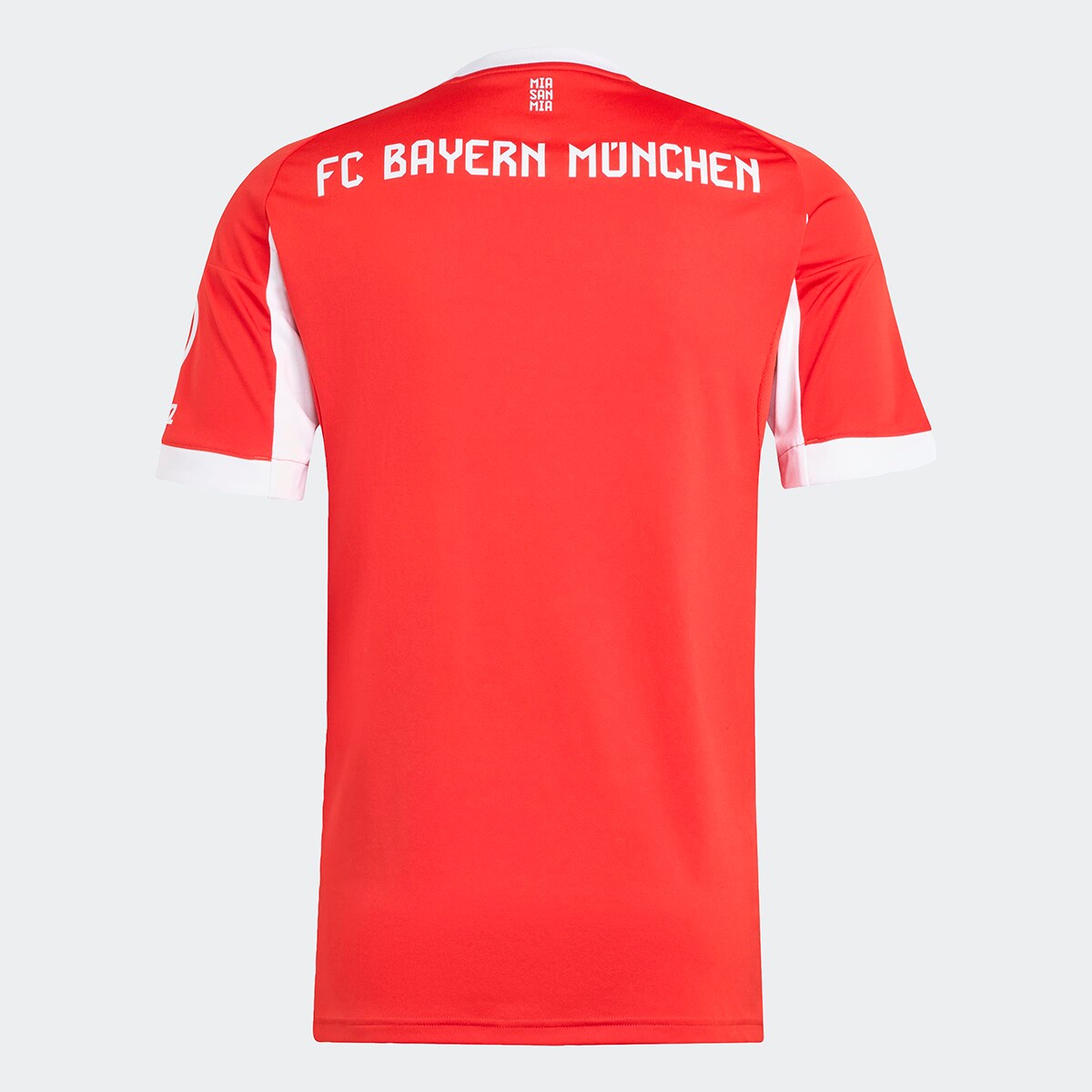 T-shirt de Homem 1.º Equipamento FC Bayern Munich 2025-2026 Vermelho / Branco-6