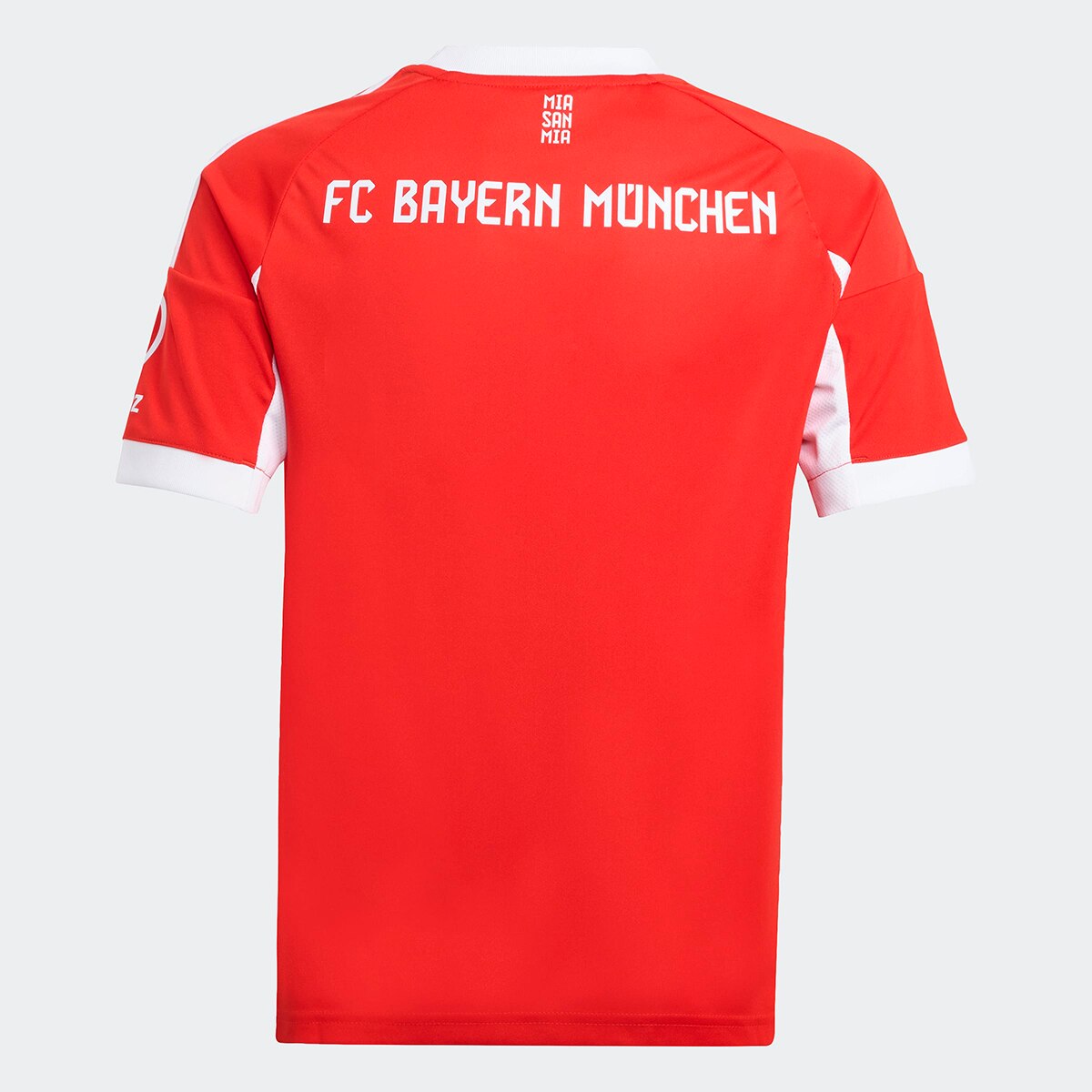 T-shirt de Criança 1.º Equipamento FC Bayern Munich 2025-2026 Vermelho / Branco-9