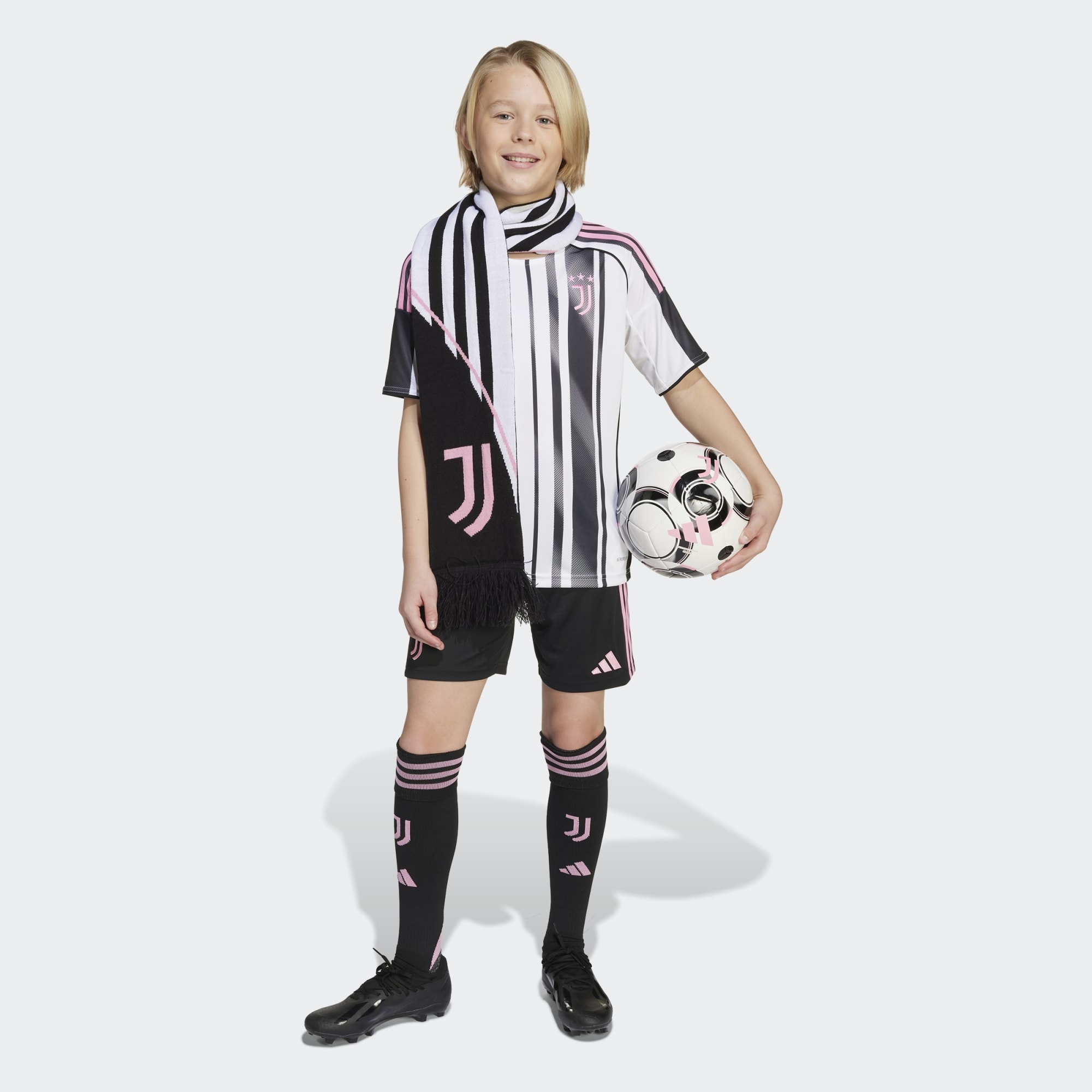 T-shirt de Criança 1.º Equipamento Juventus FC 2025-2026 Branco / Preto-3
