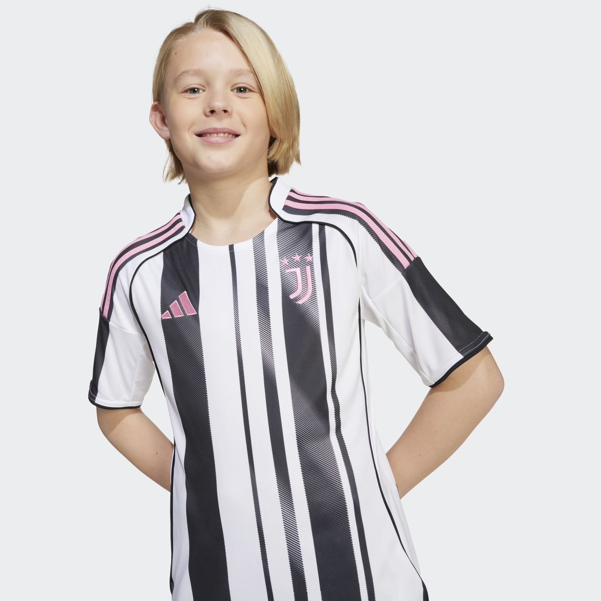 T-shirt de Criança 1.º Equipamento Juventus FC 2025-2026 Branco / Preto-5