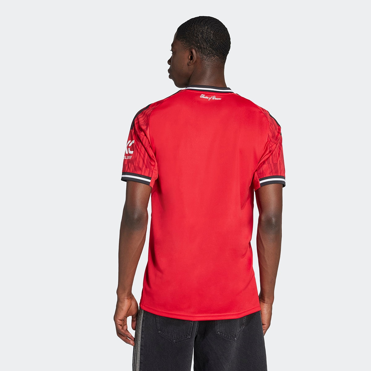 T-shirt de Homem 1.º Equipamento Manchester United FC 2025-2026 Vermelho-2