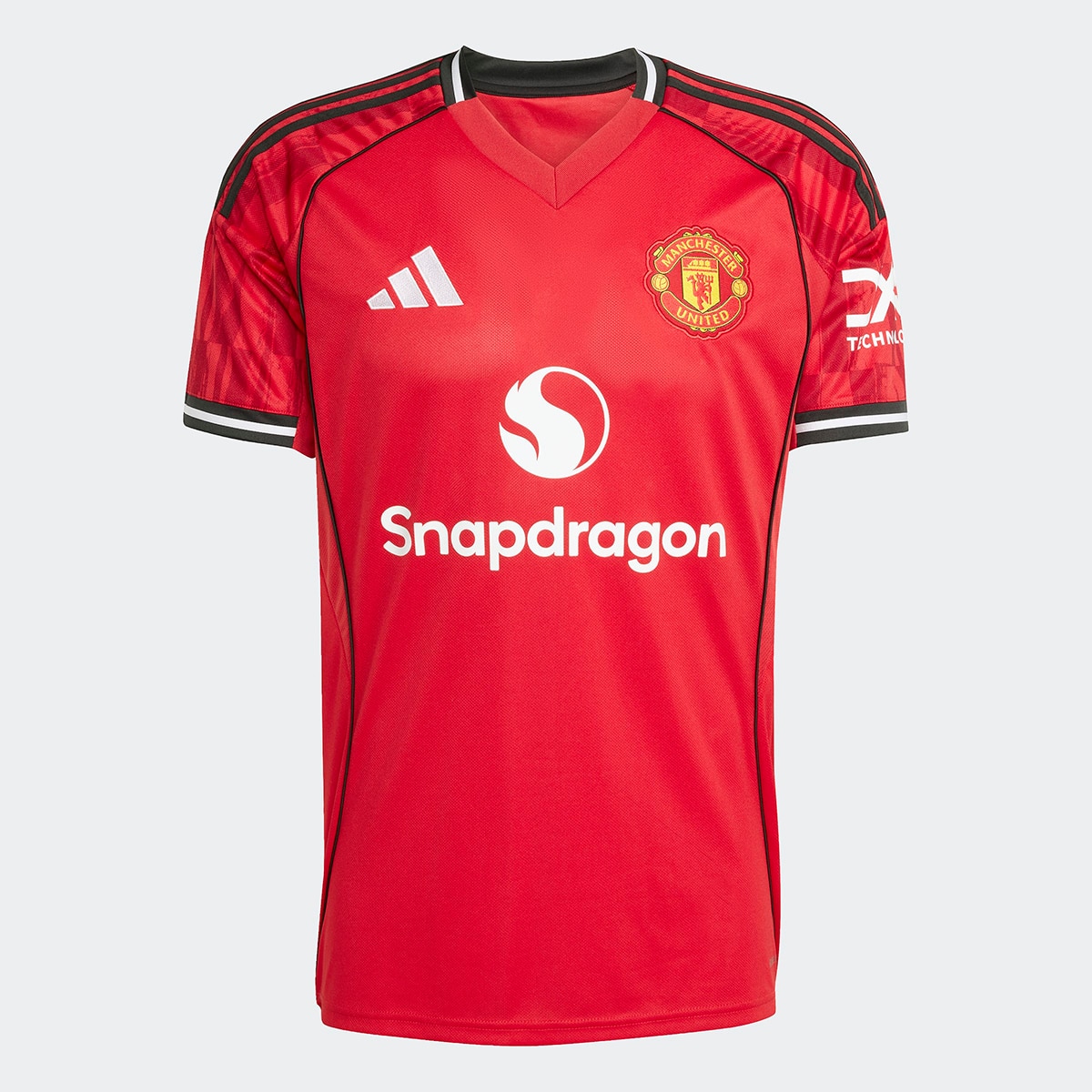 T-shirt de Homem 1.º Equipamento Manchester United FC 2025-2026 Vermelho-6
