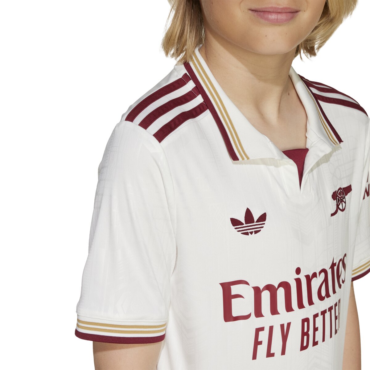 T-shirt de Criança 3.º Equipamento Arsenal FC 2025-2026 Branco-4
