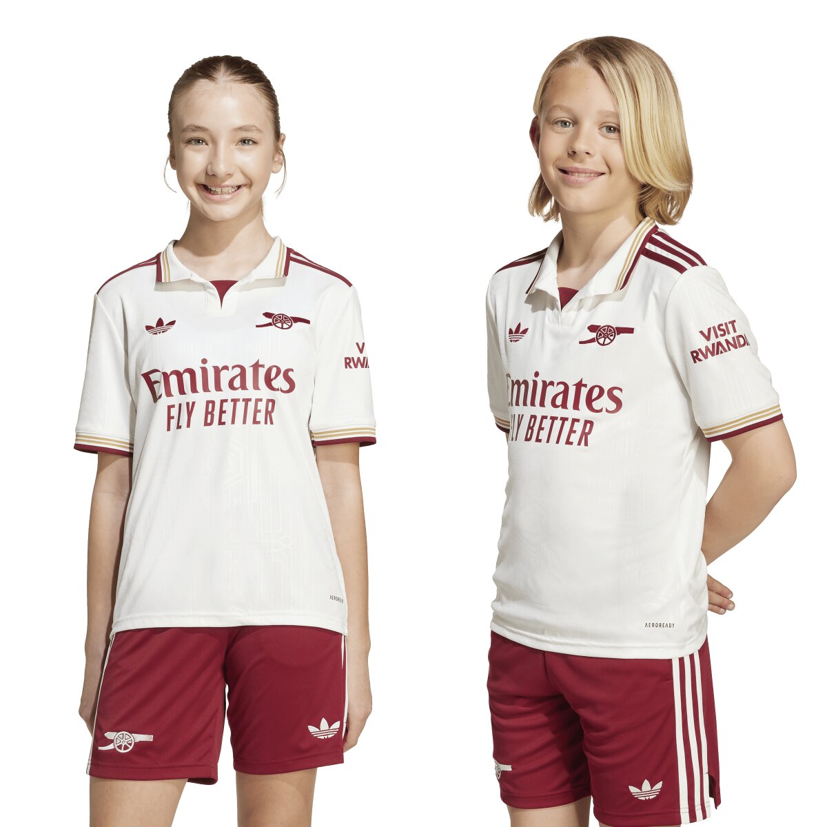T-shirt de Criança 3.º Equipamento Arsenal FC 2025-2026 Branco-7