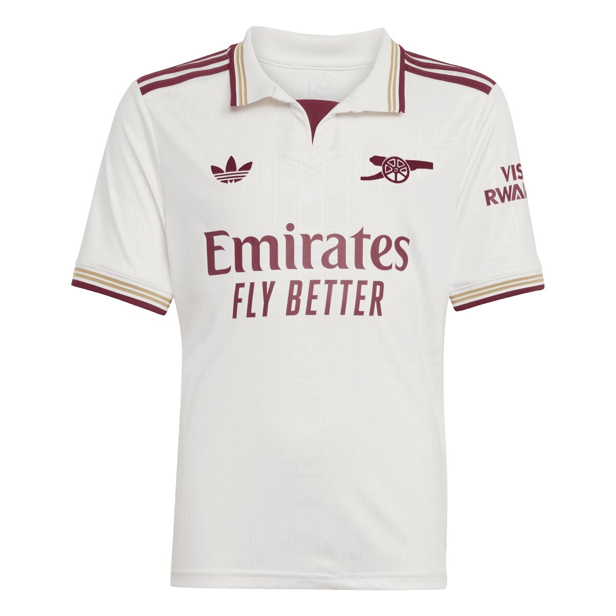 T-shirt de Criança 3.º Equipamento Arsenal FC 2025-2026 Branco-8