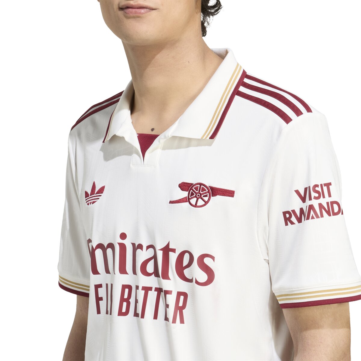 T-shirt de Homem 3.º Equipamento Arsenal FC 2025-2026 Branco-4