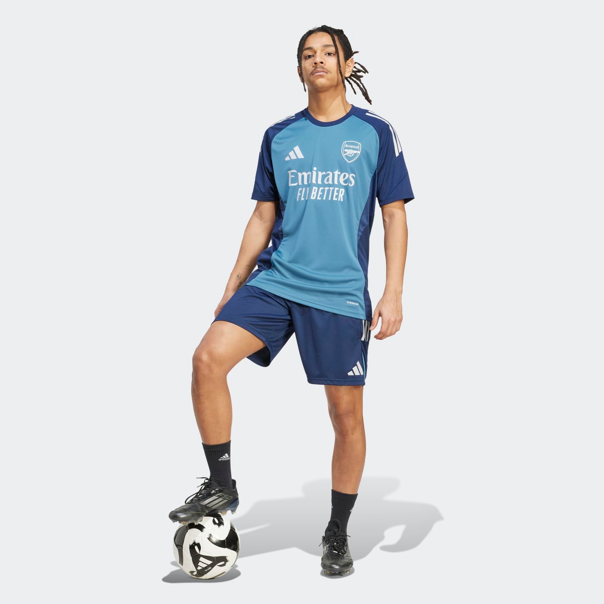 Calções de Homem Arsenal FC 2025-2026 Tiro 25 Competition Azul-5