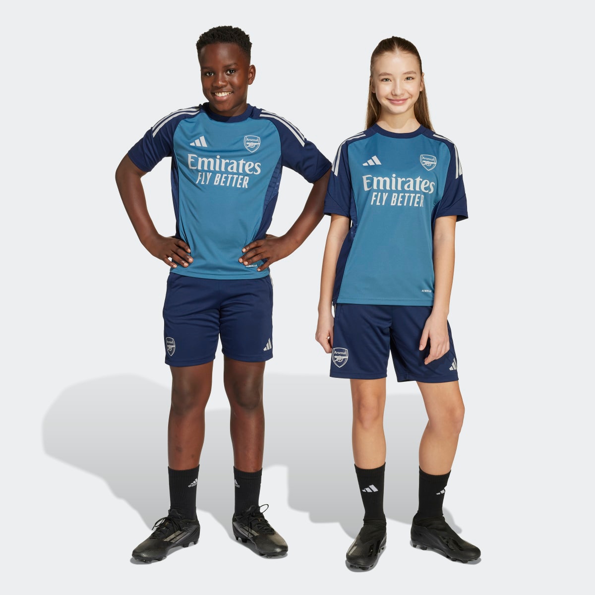Calções de Criança Arsenal FC 2025-2026 Tiro 25 Competition Azul-1