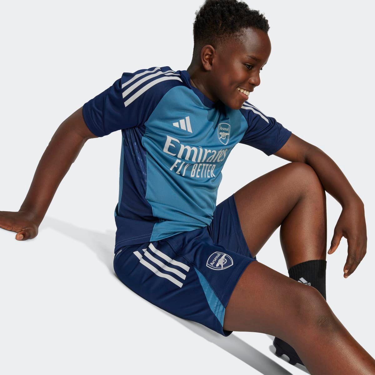Calções de Criança Arsenal FC 2025-2026 Tiro 25 Competition Azul-4